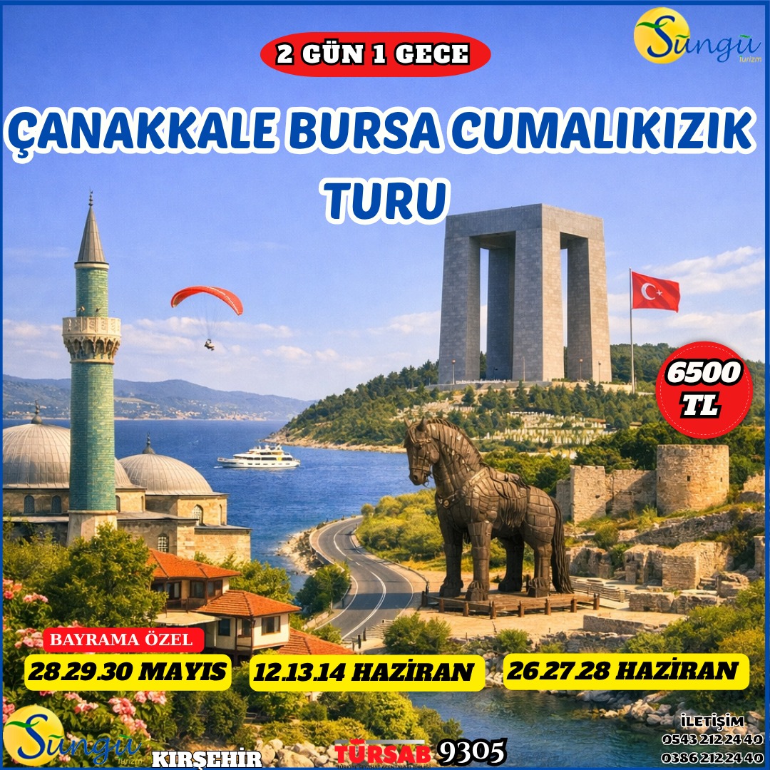 ÇANAKKALE BURSA TURU
