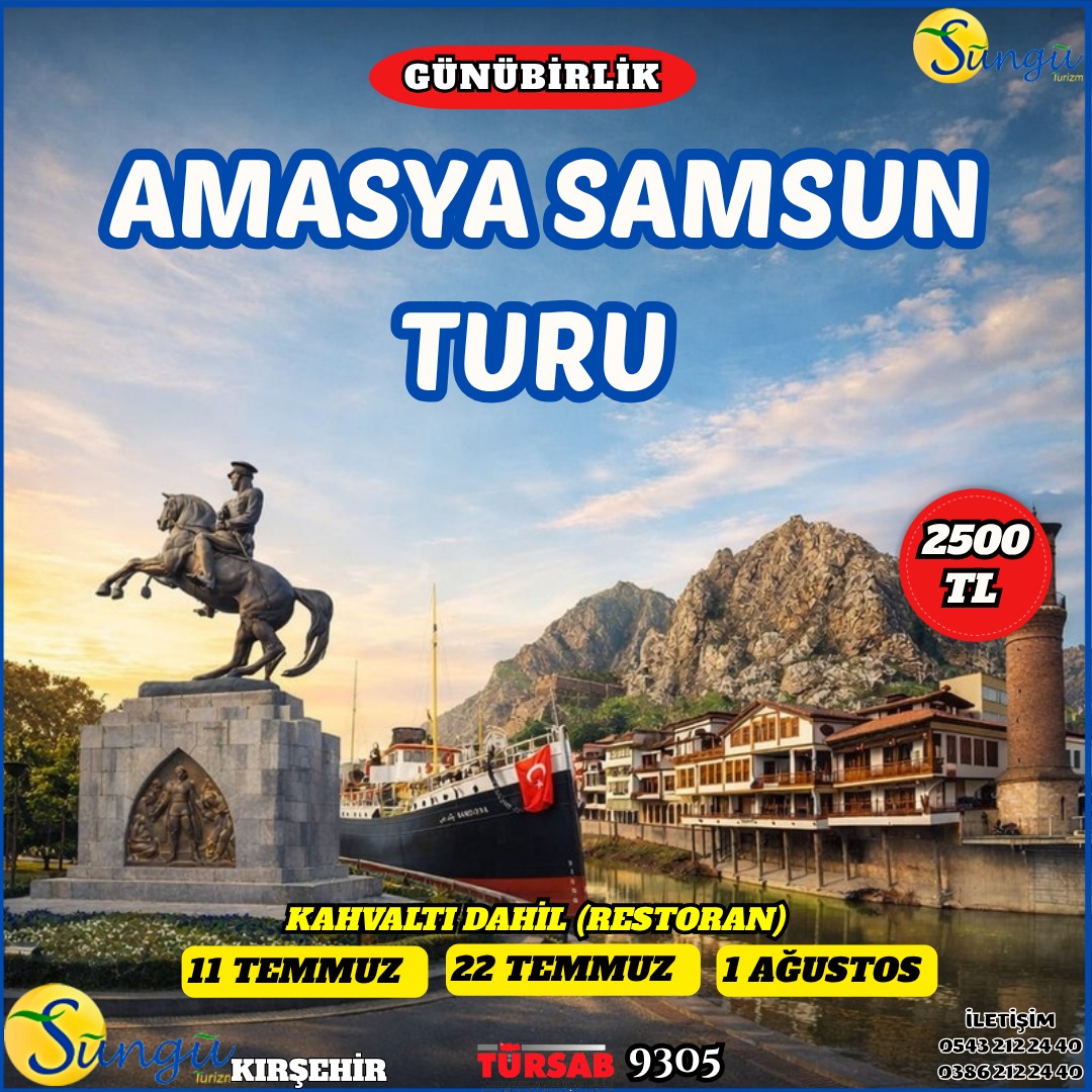 AMASYA SAMSUN TURU